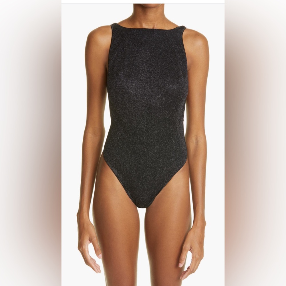 Oseree Lumiere Open Back One-Piece Swimsuit, Size Small, $320